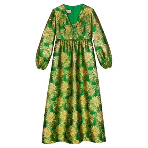 Wool and lamé check jacquard dress 